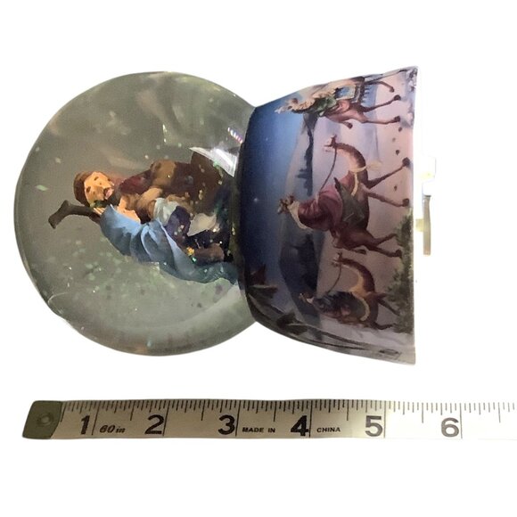 Nativity Scene Musical Snow Globe Silent Night Tune By Roman Christmas Decor - Picture 6 of 7